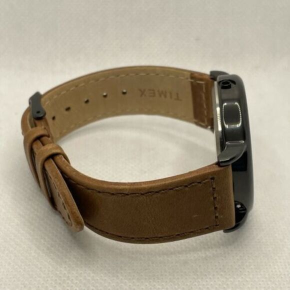 Timex Weekender TW2T30500 Men Brown Leather Analog Dial Quartz Wrist Watch TMR51 - Picture 8 of 10
